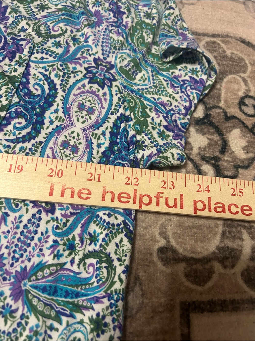 Soma Cool Nights Nightgown Sleep Dress Size XL Colorful Soft Stretchy Lounge - Picture 5 of 6